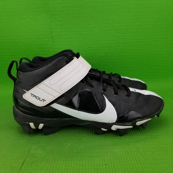✅Nike Force Trout 7 Keystone Baseball Cleats Mens Size 9 CT0831-005 Black /White - Picture 8 of 11